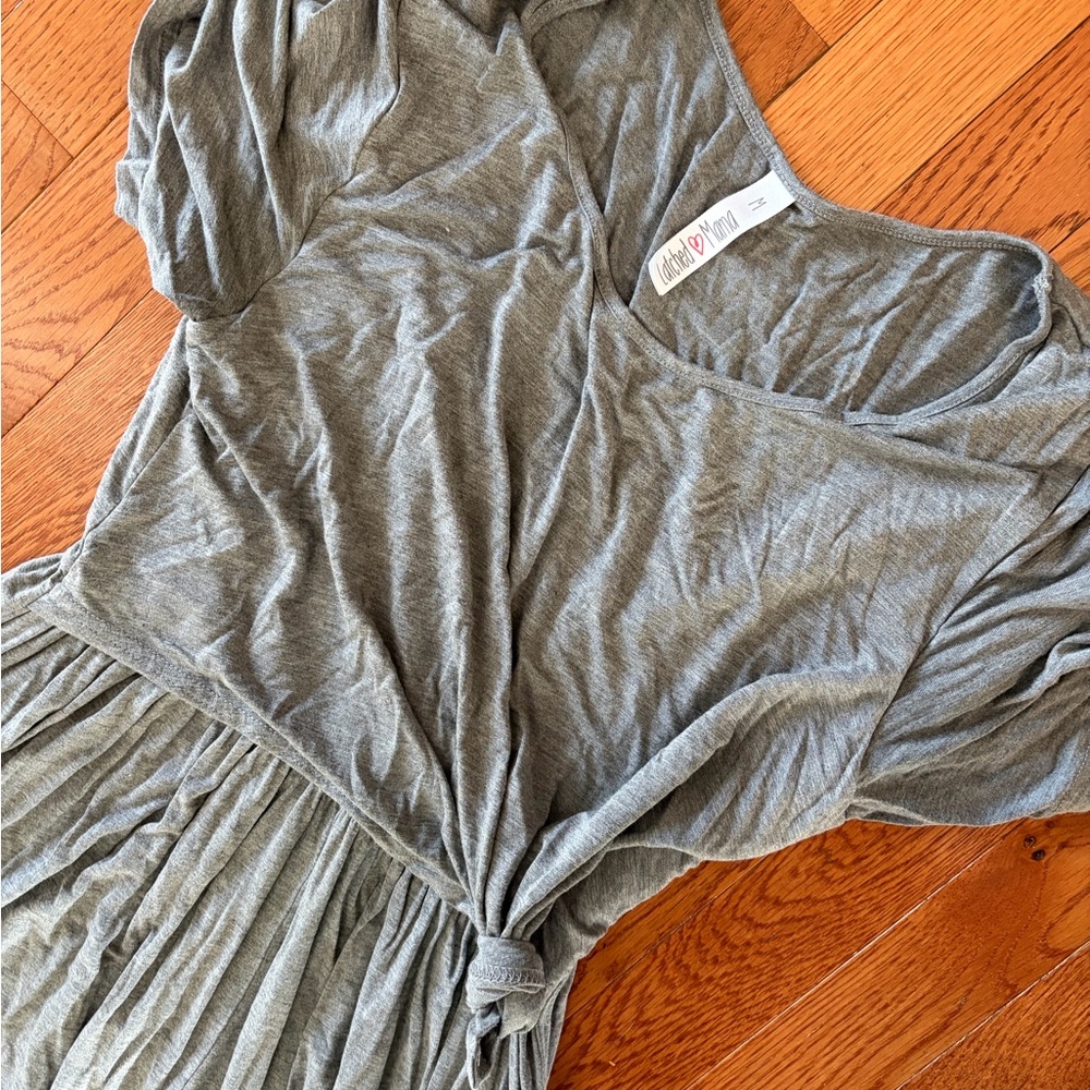 Latched Mama Gray Romper size m